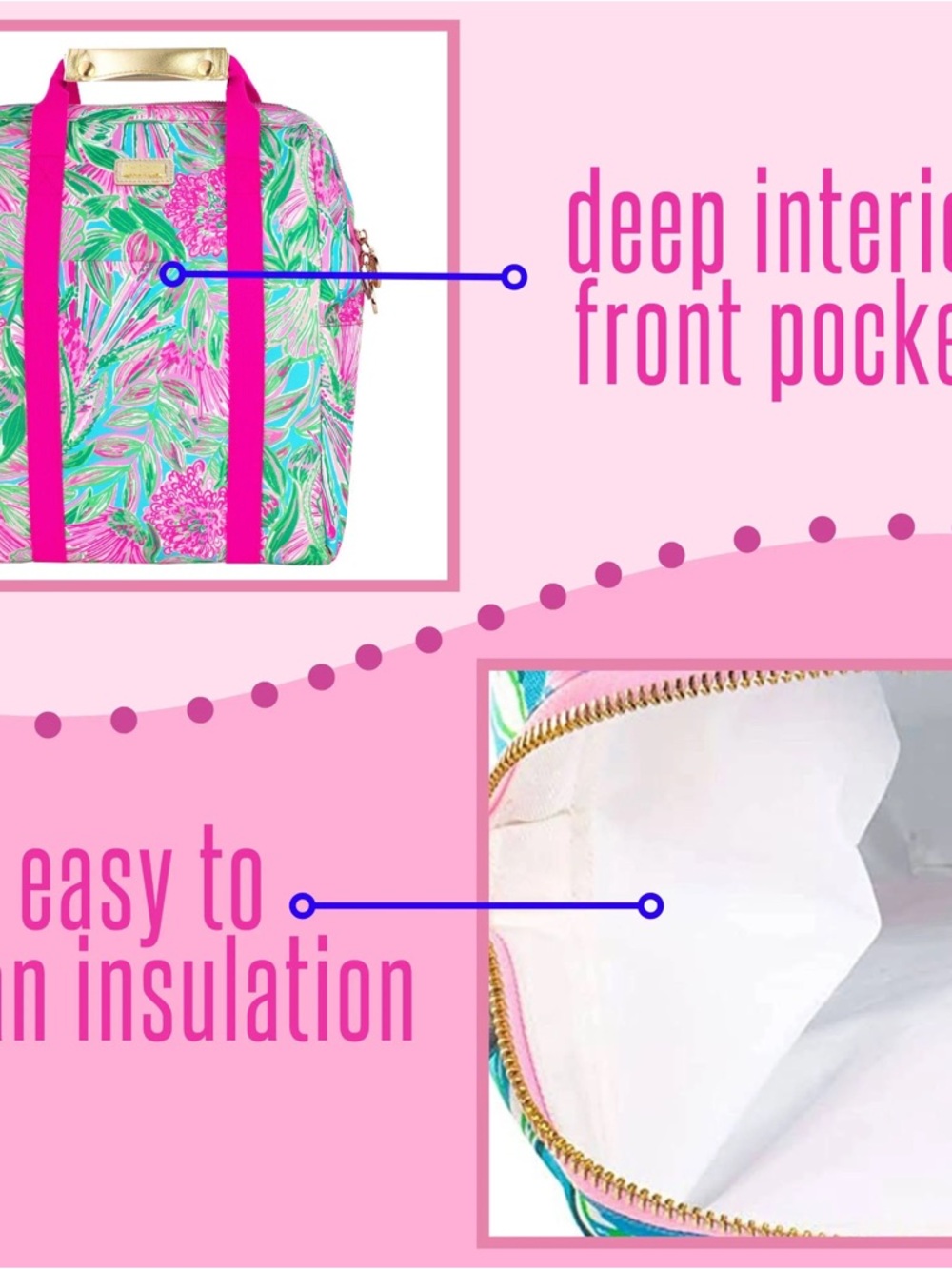 Lilly Pulitzer Backpack Cooler - Coming in Hot - Brand New with tags! - Picture 6 of 11